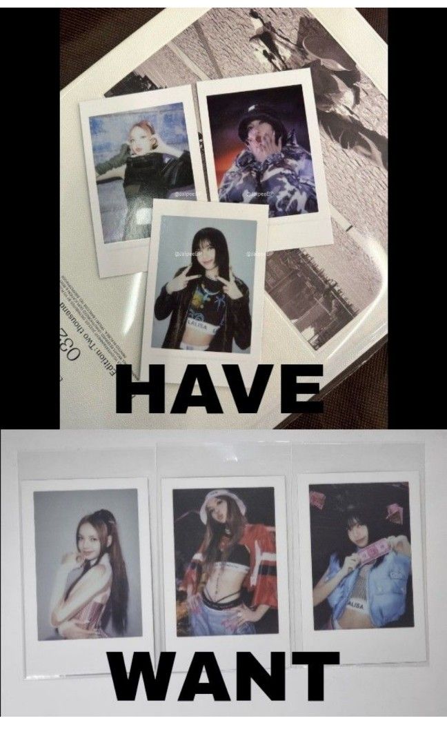 YG BLACKPINK LISA Polaroid voice film-