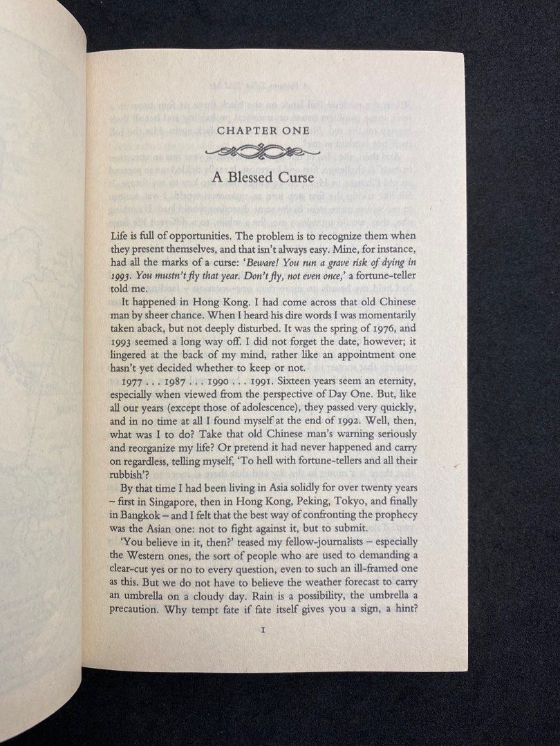 A Fortune Teller Told Me By Tiziano Terzani, Hobbies & Toys, Books