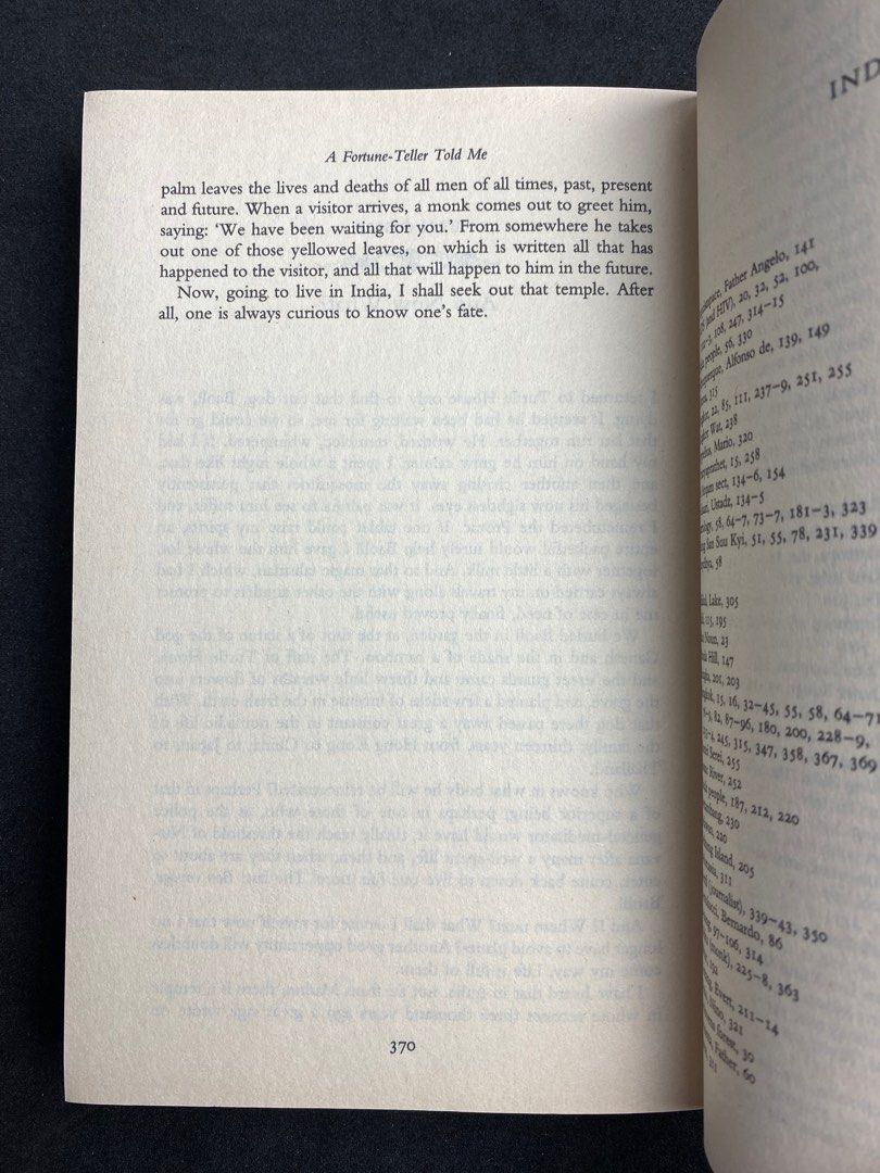 A Fortune Teller Told Me By Tiziano Terzani, Hobbies & Toys, Books