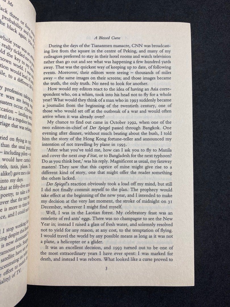 A Fortune Teller Told Me By Tiziano Terzani, Hobbies & Toys, Books