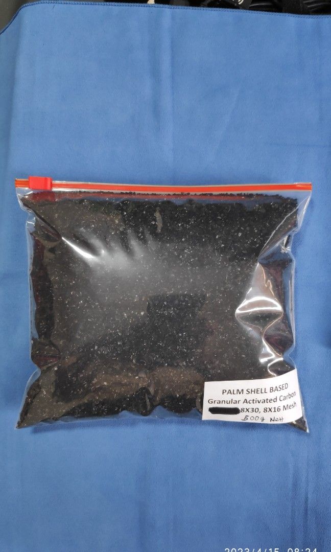 Activated Carbon Charcoal High Grade (Palm Shell) 500g/Bag [Applications Water filtration