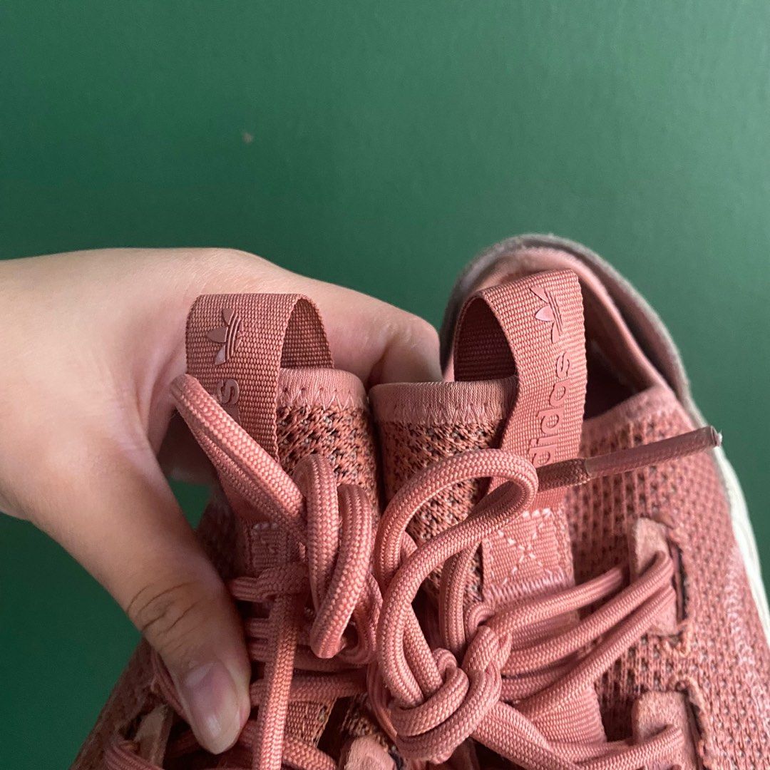 Adidas tubular shadow store pink on feet