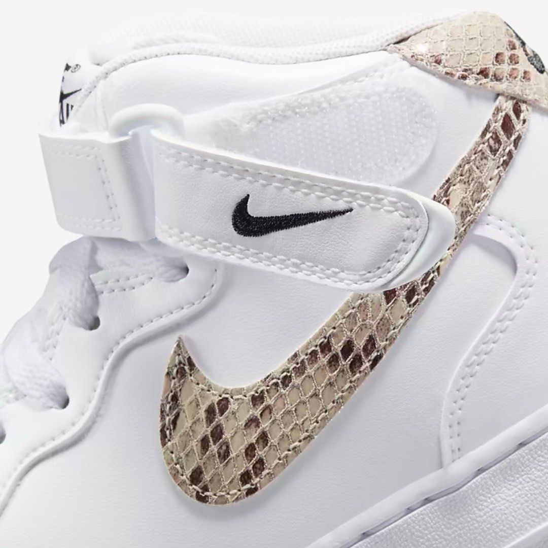 Air Force 1 07 Mid Snake Skin Women s Fashion Footwear