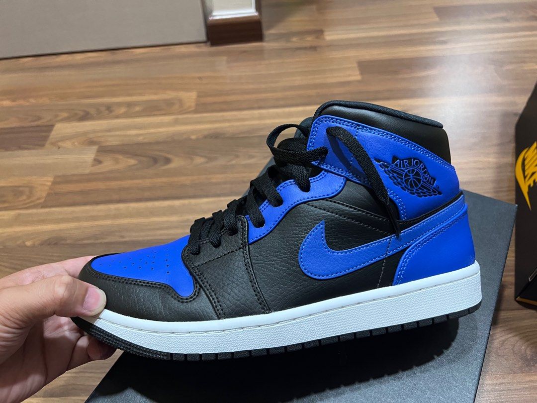 jordan 1 mid hyper royal resell
