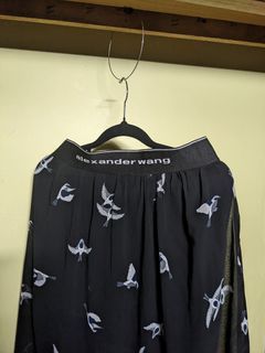 Alexander Wang Crane Bird Skirt Mesh