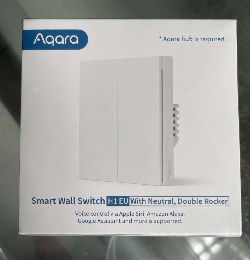 AQARA Smart Wall Switch H1 EU with Neutral (Double Rocker), TV & Home Appliances, TV