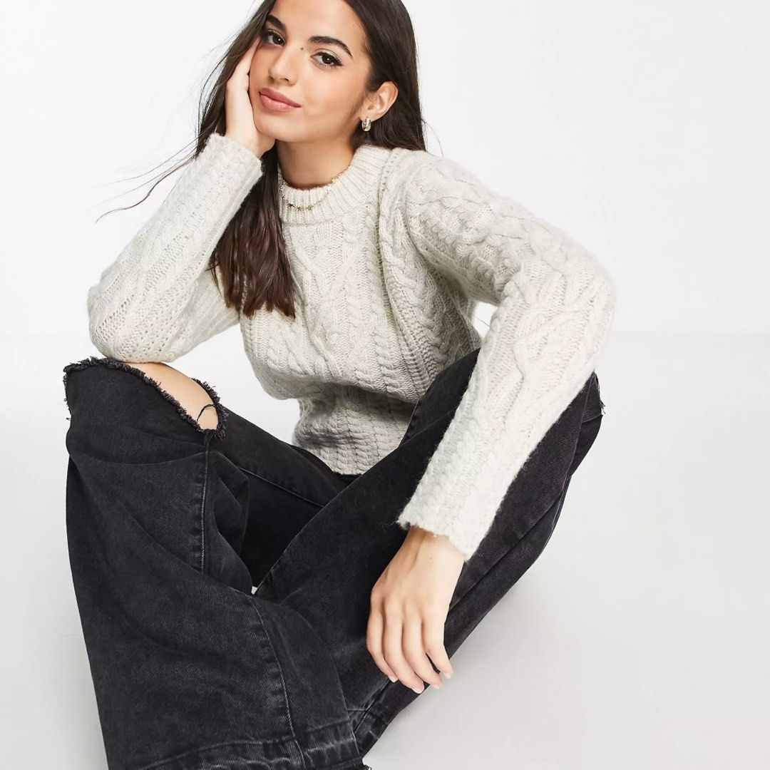 French connection grey jumper store