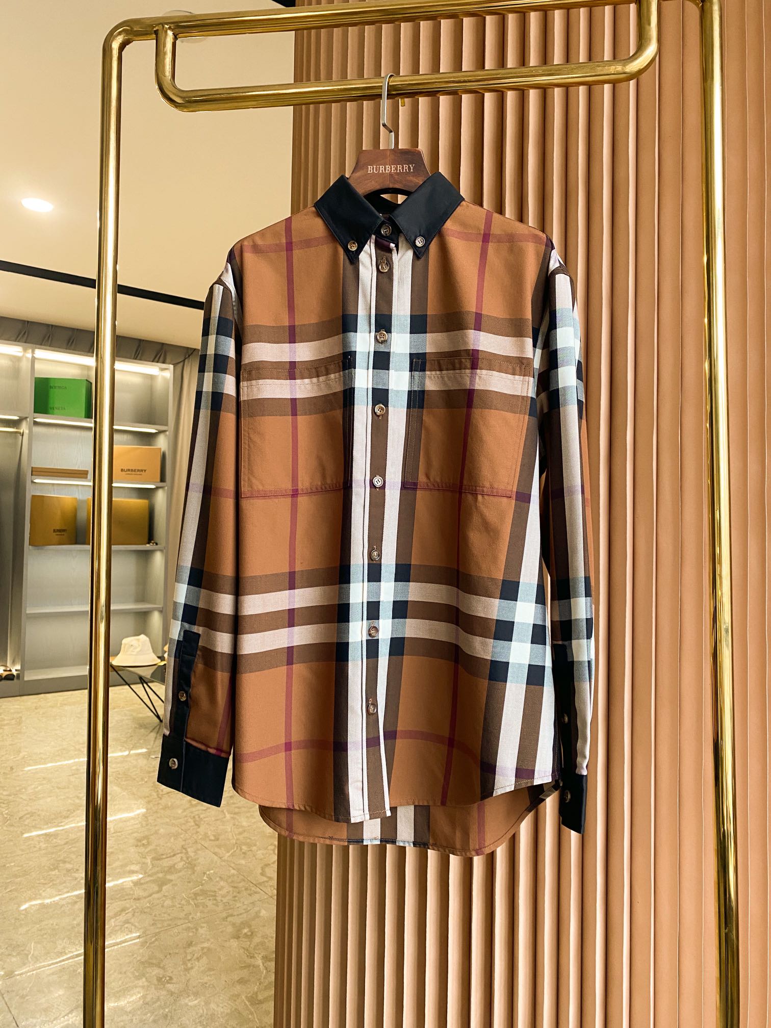 Burberry large deals check shirt