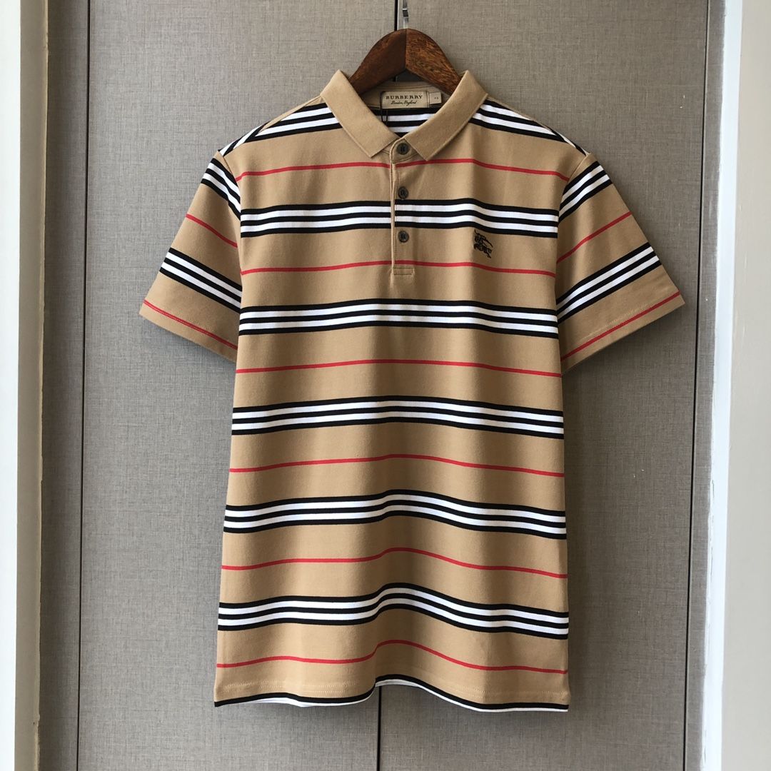 Burberry striped polo shirt best sale