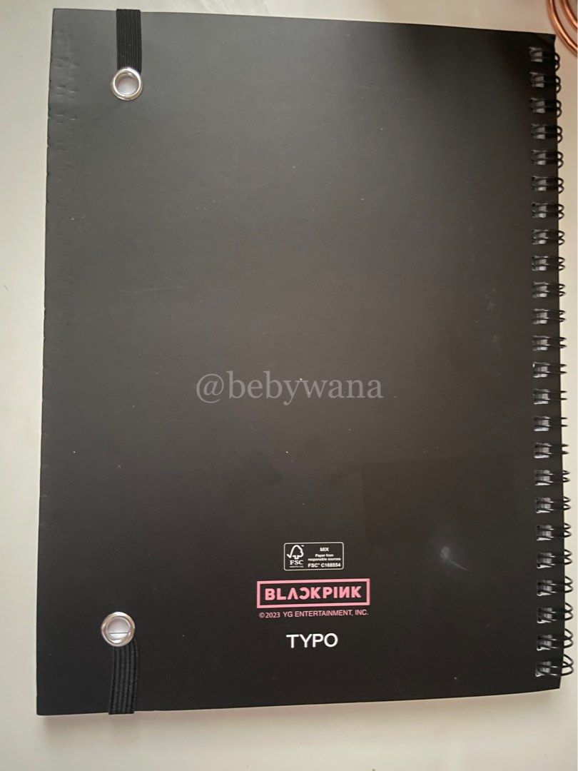 Blackpink x Typo Notebook, Hobbies & Toys, Collectibles & Memorabilia ...