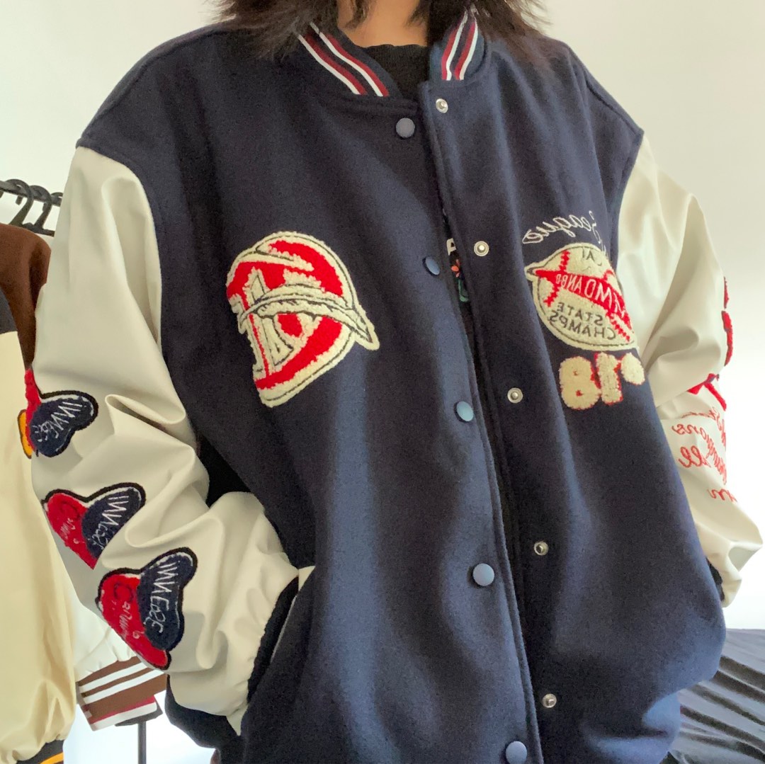 Travis Scott x Fujiwara varsity jacket, Men's Fashion, Coats, Jackets and  Outerwear on Carousell