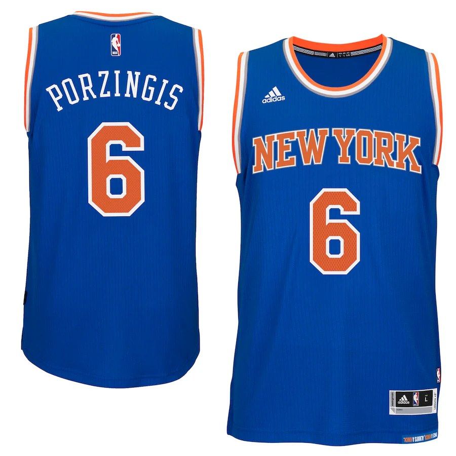BNWT Adidas Knicks Porzingis Jersey Men s Fashion Activewear on