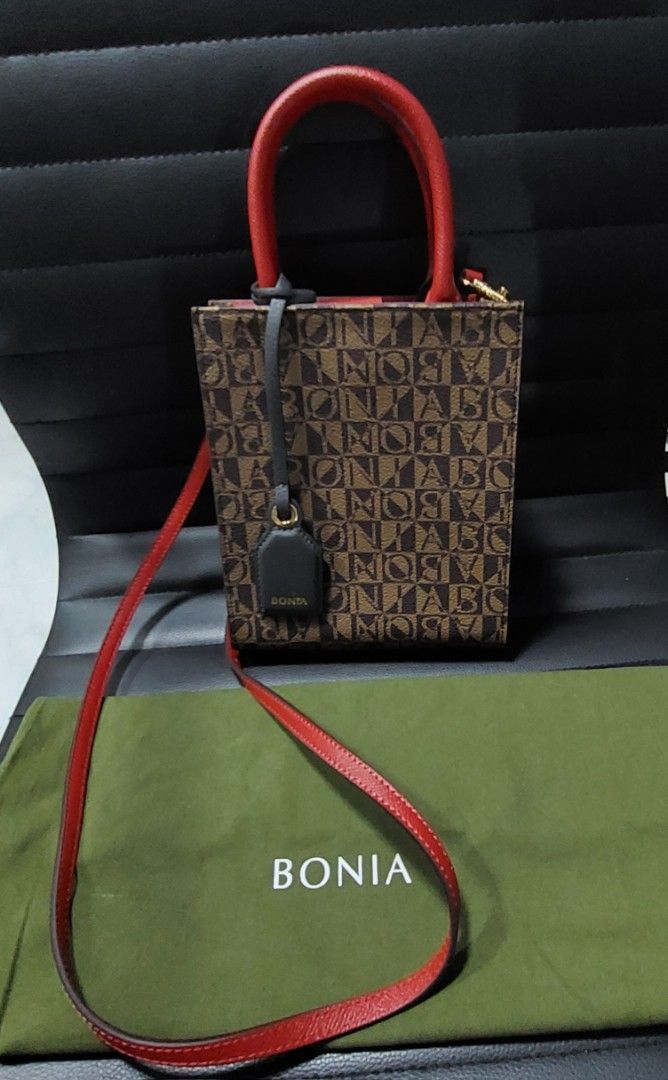 Bonia Black Galilea Monogram Small Tote