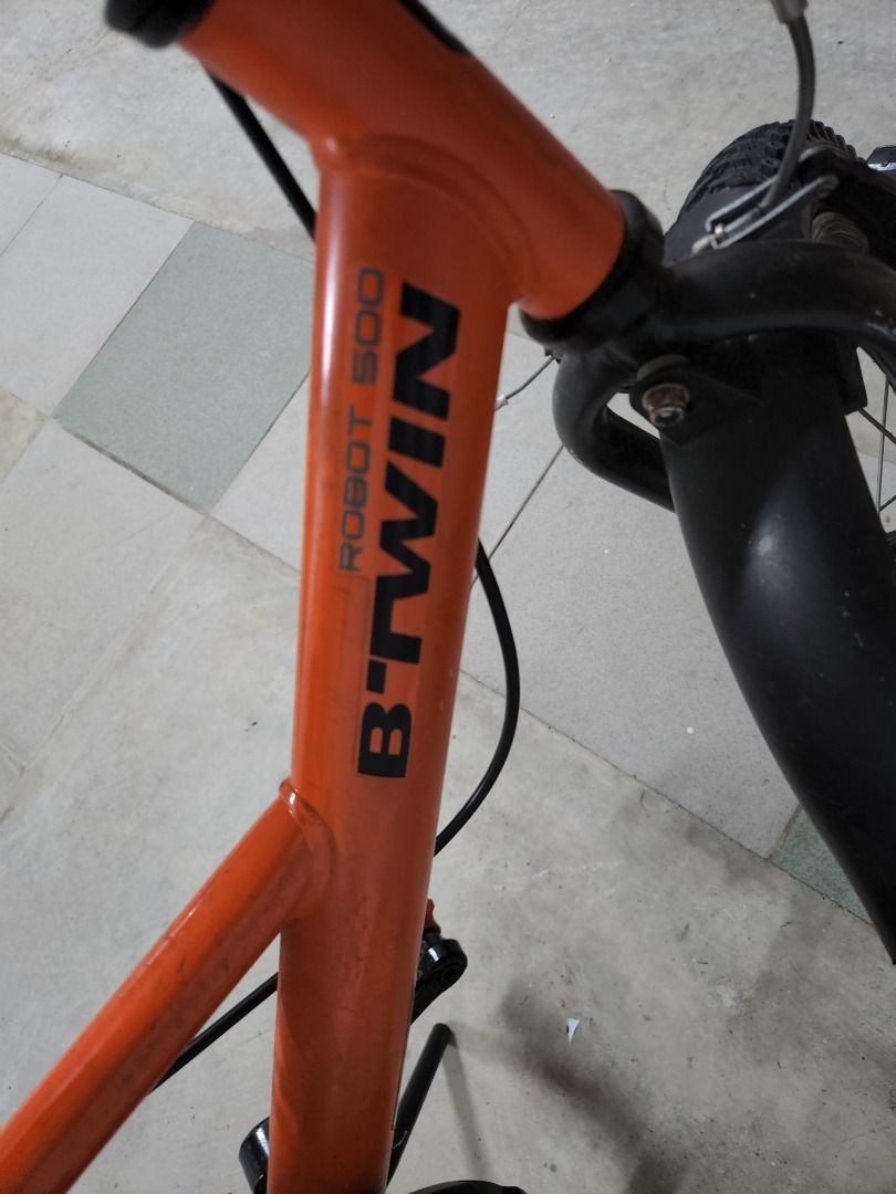 Boys Kids Bike Btwin 16 inch Robot 500 4-6 years - Orange, Sports ...