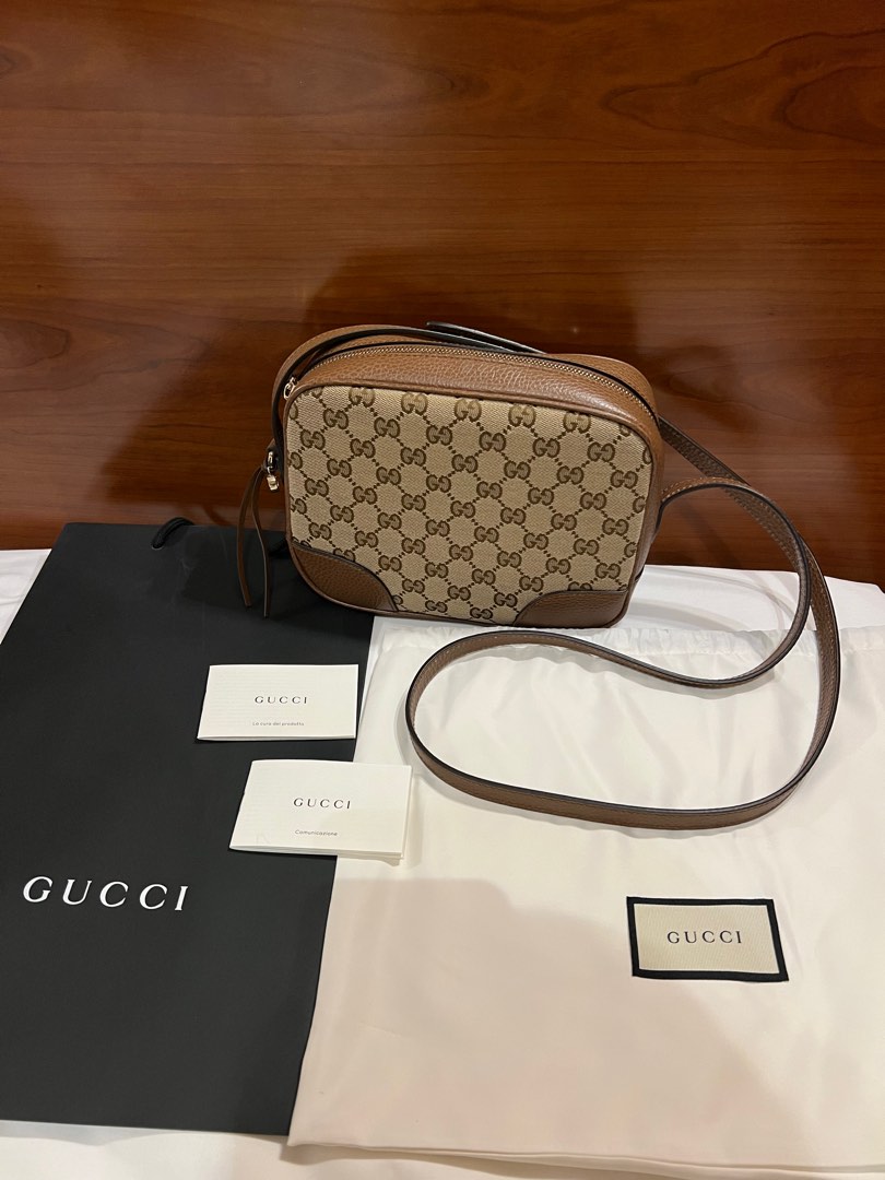 Brand new Gucci Bree brown beige crossbody camera bag, Luxury, Bags
