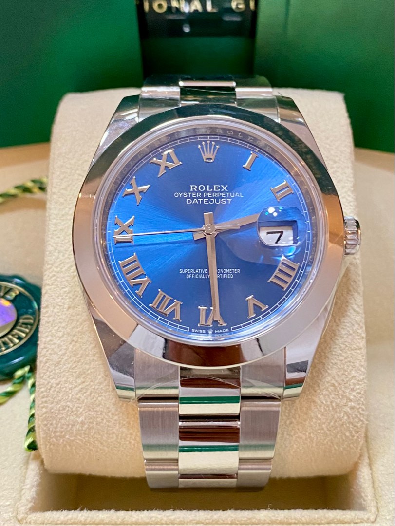 Brand New Rolex Datejust 41 Azzurro Blue Roman Dial On Carousell brand-new-rolex-datejust-41-azzurro-blue-roman-dial-on-carousell