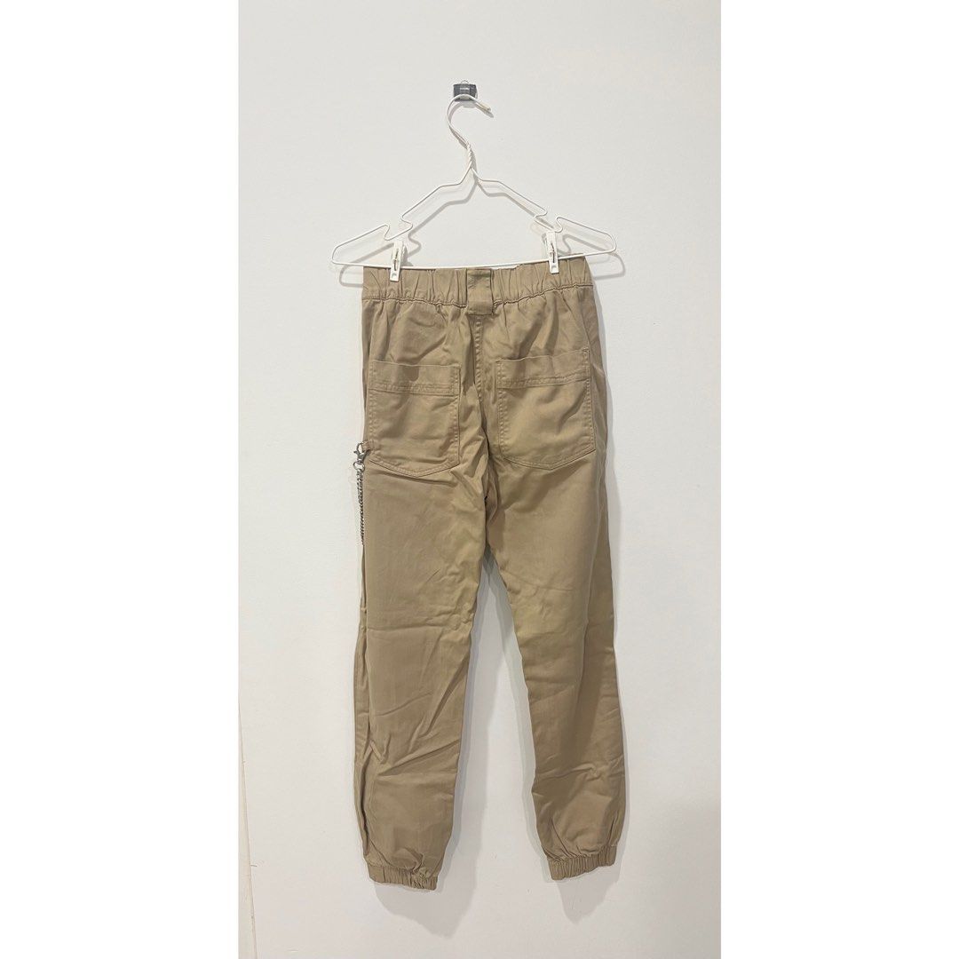 Cargo trousers with chain bershka clearance