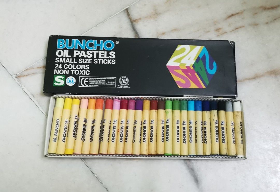 Buncho oil pastel/Crayon /Warna Krayon, Hobbies & Toys, Stationery
