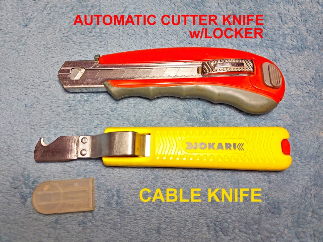 Cable knife & Automatic Cutter Knife w/Locker on Carousell