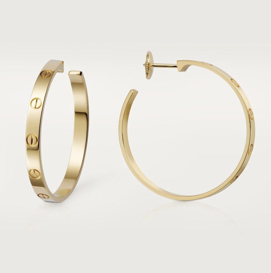 Cartier love hotsell hoop earrings