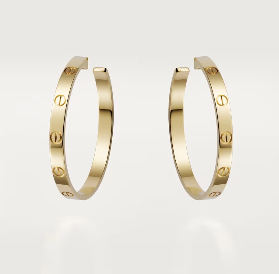 Cartier love earrings price on sale