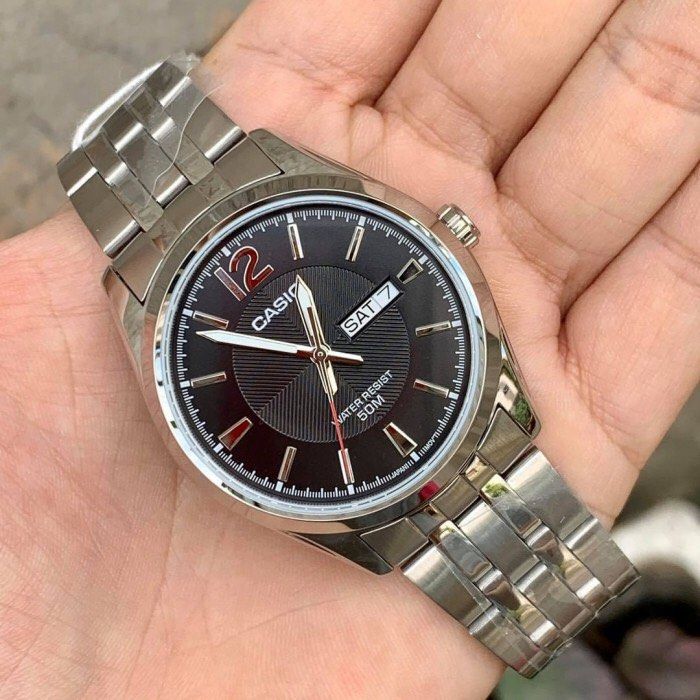 Jam casio silver sales