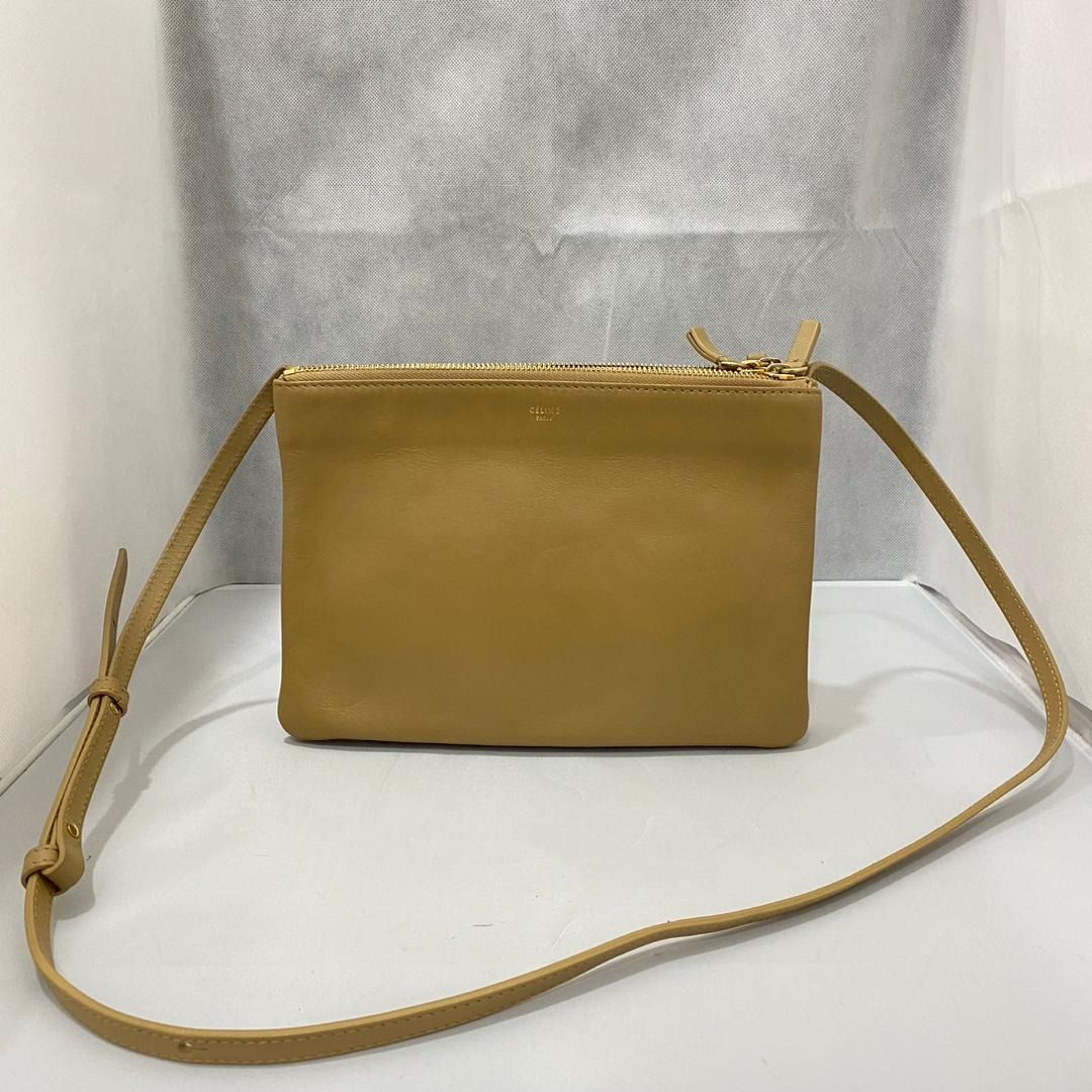 CELINE CLUTCH WITH CHAIN 16 BROWN CALF GHW