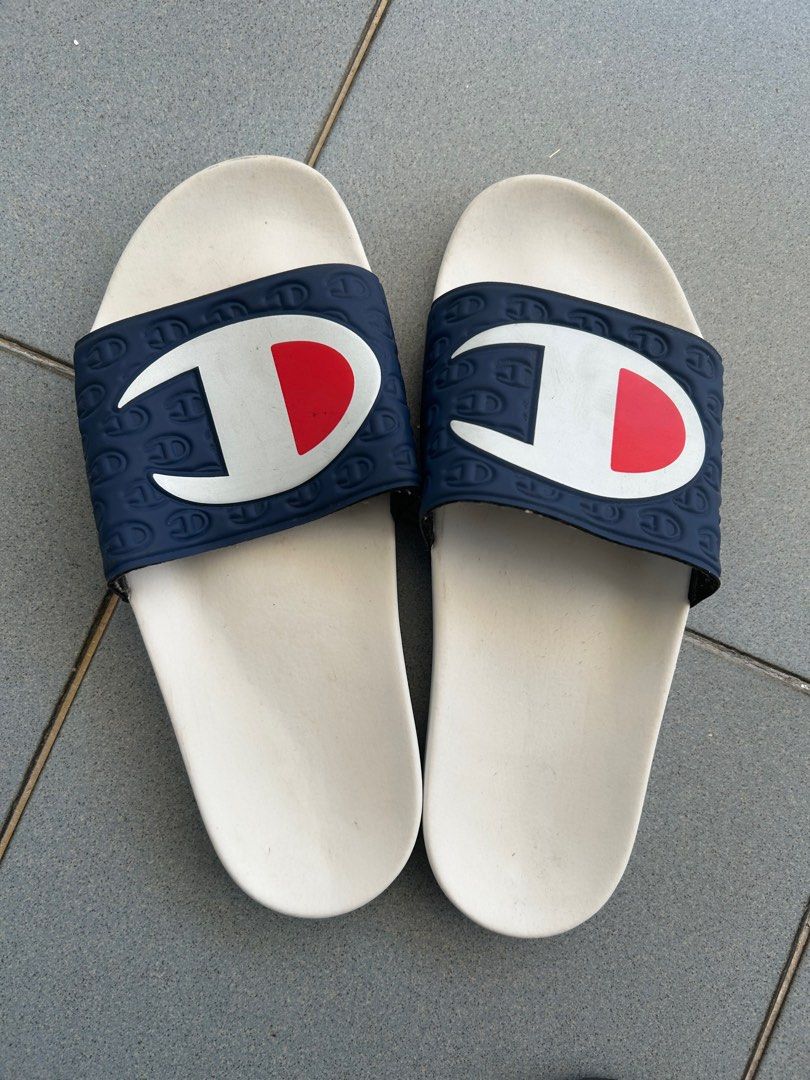 Champion blue slides sales
