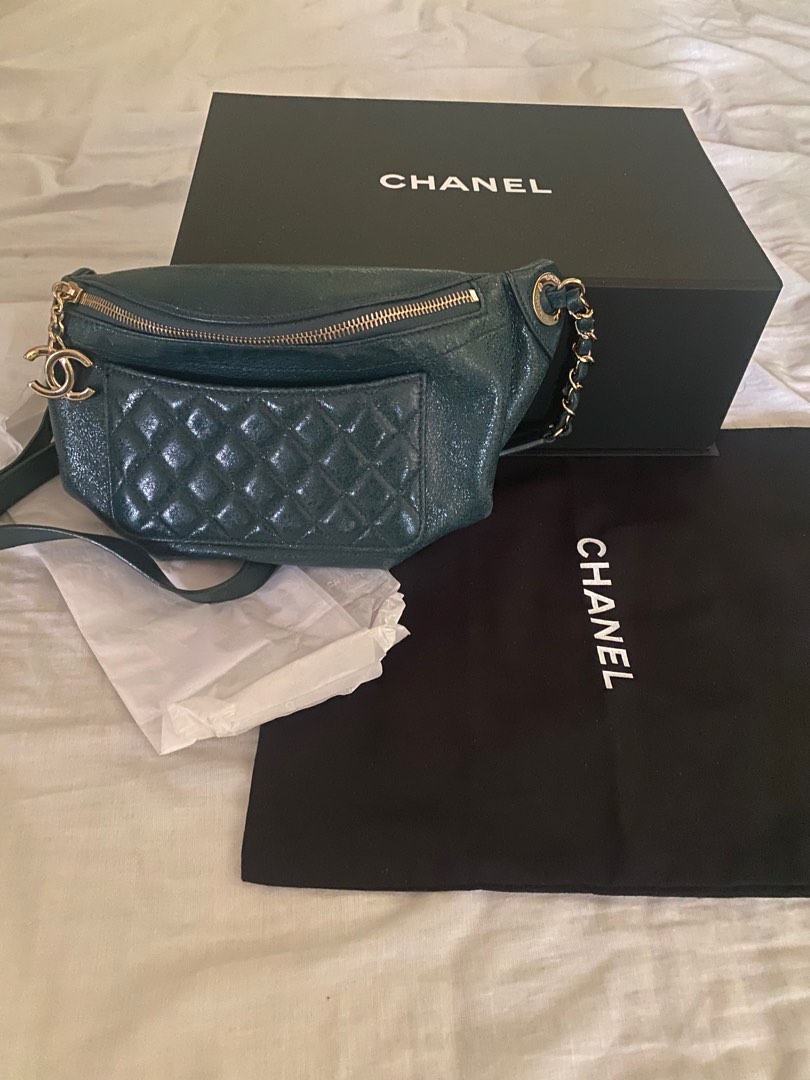 Chanel Bi Quilted Waist Bag, Luxury, Bags & Wallets on Carousell