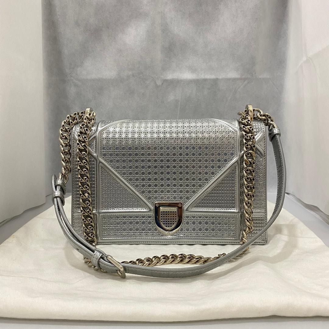 Christian dior silver bag best sale