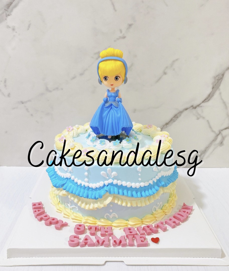 Disney Princess Cinderella Cake. Square One Homemade Treats