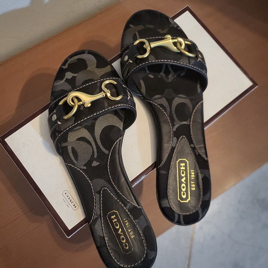 Coach flat new arrivals sandals