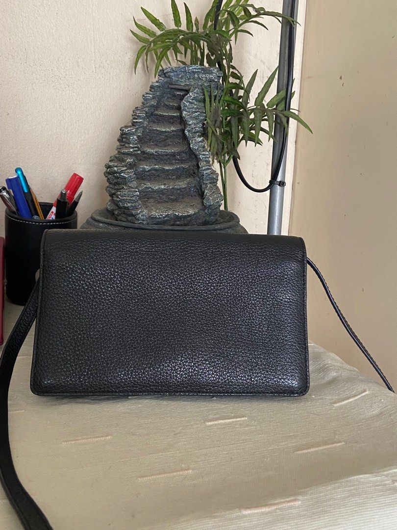 Coach pebbled leather foldover crossbody clutch discount