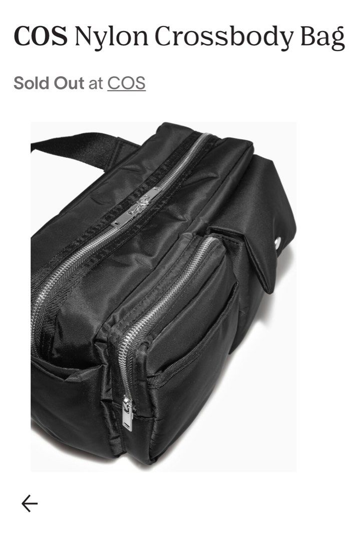 COS Nylon Crossbody Bag, Men's Fashion, Bags, Sling Bags on Carousell