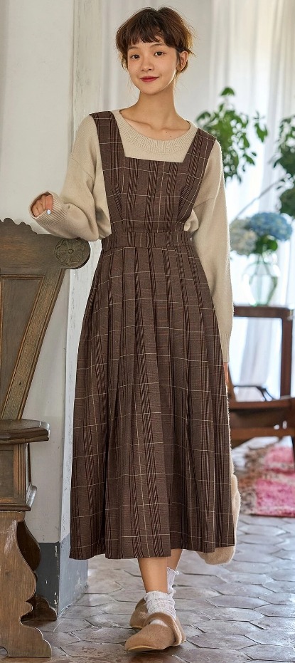 Overall skirt deals pinafore