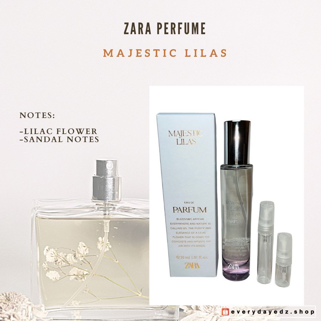 (Decant)2ml & 5mlZARA Perfume CHAPTER 5 MAJESTIC LILAS, Beauty