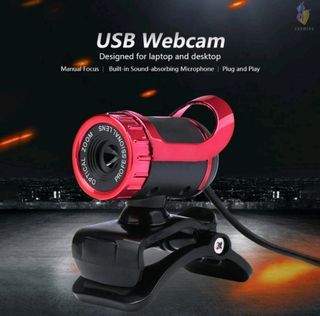 Desktop Webcam USB Web Cam with Sound-absorbing Microphone Video