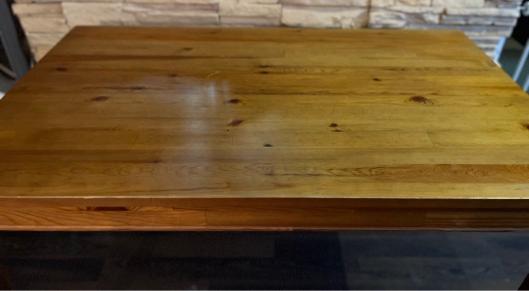 Dining Table (Category: Tables & Sets) located in Singapore. Submitted by hs2348 (Listing ID 1227022720, Image 3). Description: Relatively good condition, Lightweight Dining Table. Arrange self pickup from Jurong West. Looking for immediate clearance 👍 (slightly nego) Dimension : 118L x 74W x 74H Thank you for viewing 😊 .