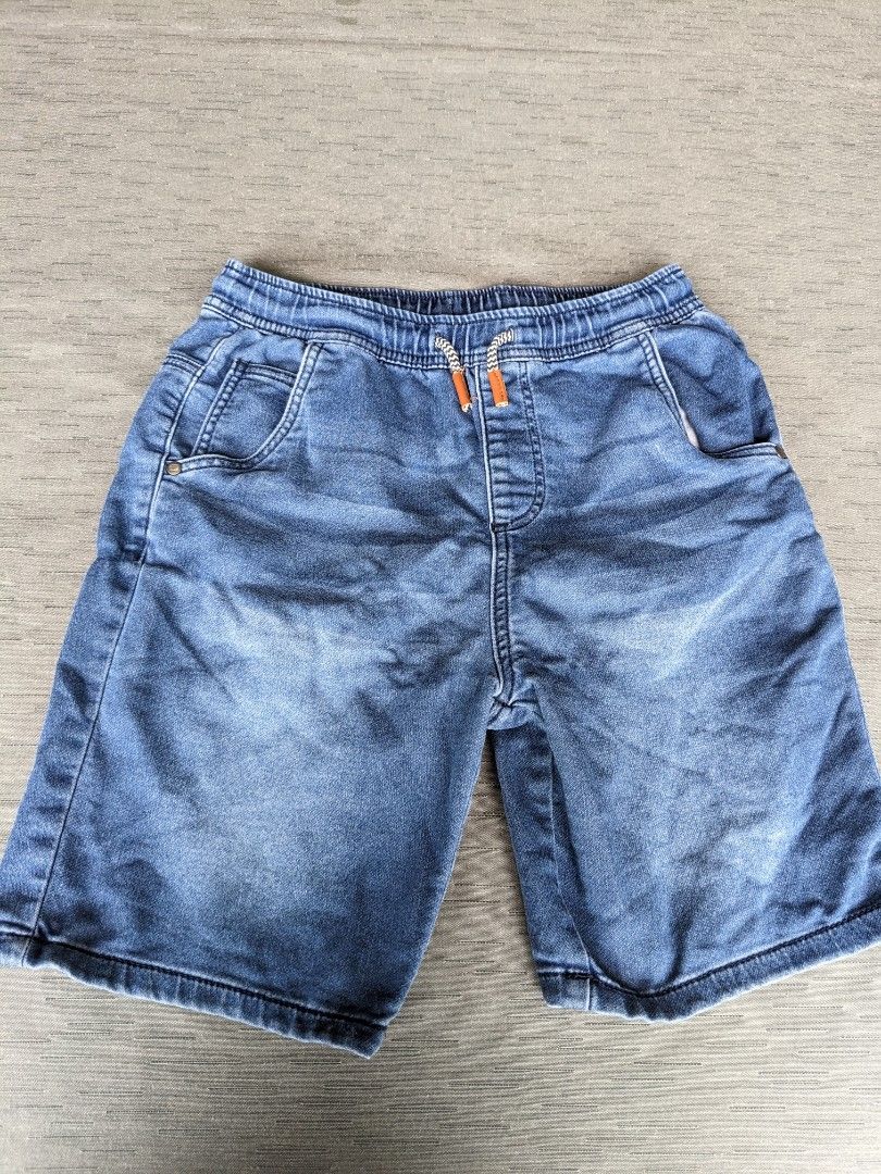 drawstring shorts denim