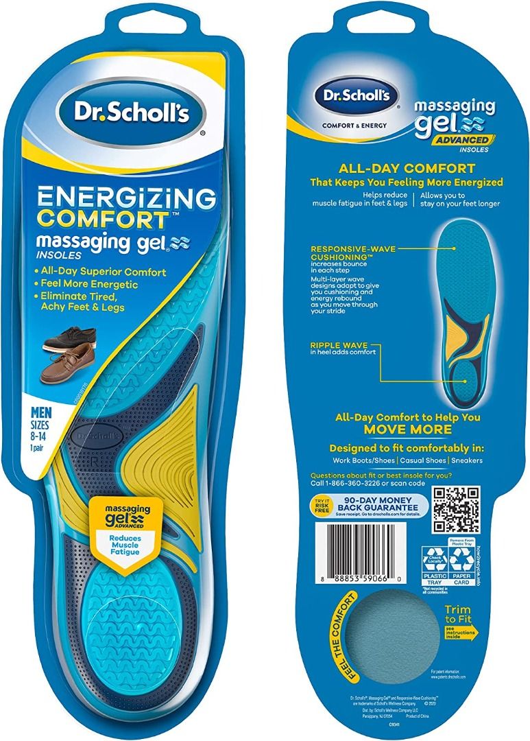 Dr.Scholl s Comfort Energy Energizing Comfort Massaging Gel Men