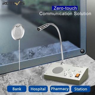 Dual-way Audio Intercom System Bank Hospital Counter Window Intercom Microphone ZDL-9908 High-power