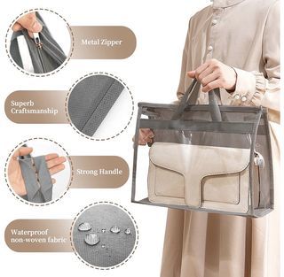 Luxury Handbag Organizer for Wardrobe Closet Transparent Bag Storage Box  Dust-proof Handbag Showcase Holder Woman Gifts - AliExpress