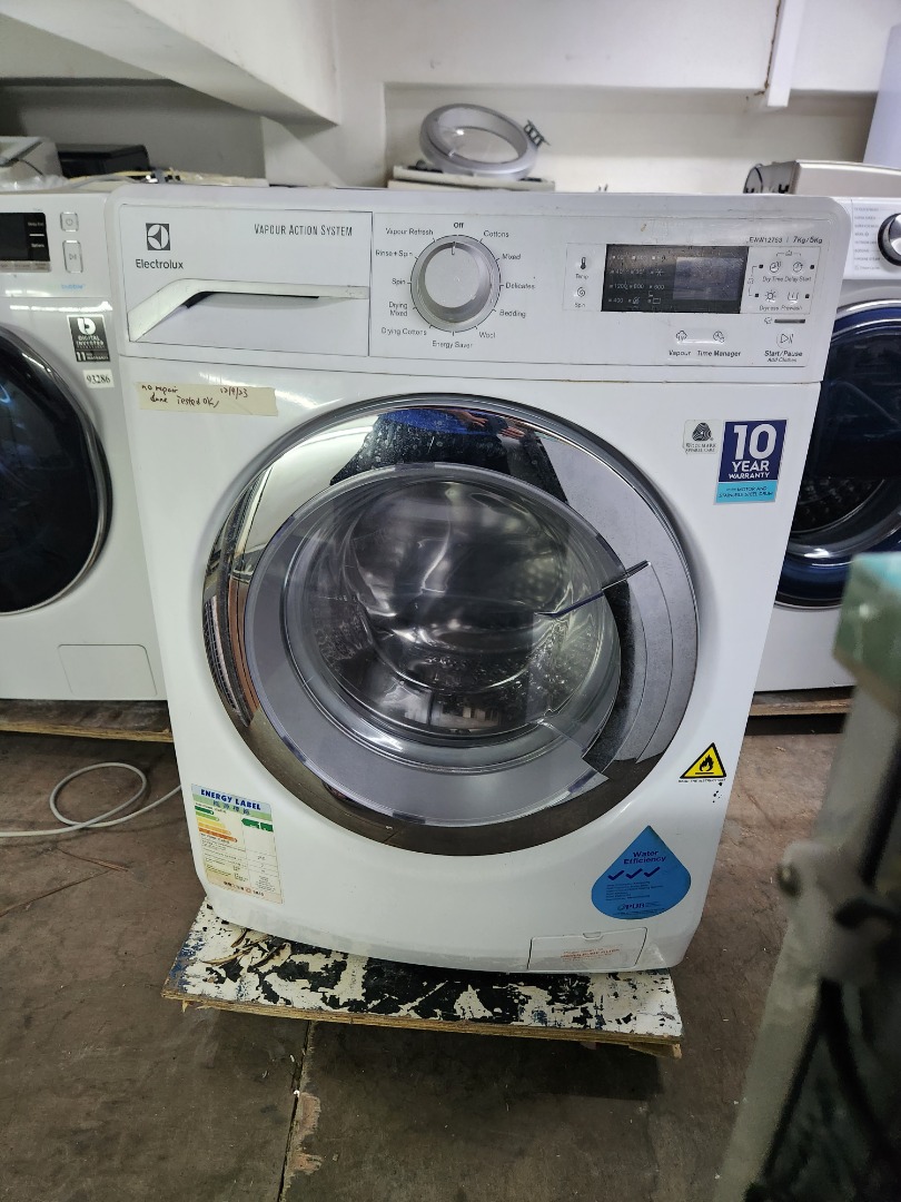 ELECTROLUX Washer & Dryer 7/5kg EWW12753, TV & Home Appliances, Washing