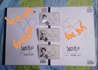 EXO XOXO Album w/ 3 Photocards and 1 POB Poster