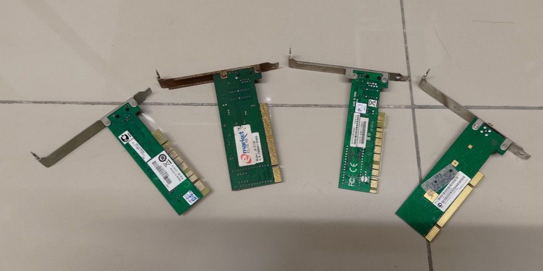 (FAULTY) 4 UNIT LAN & WLAN CARD, Computers & Tech, Parts & Accessories