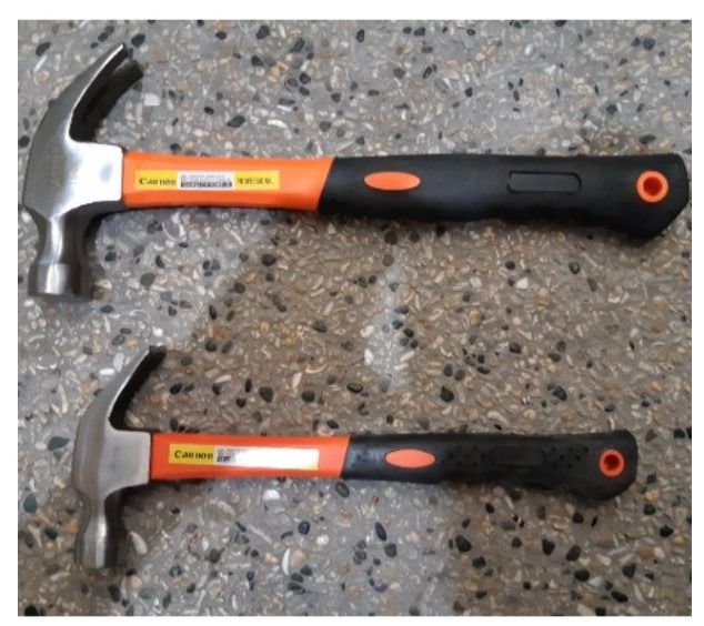 Fiberglass Hammer Rubberized Handle Hardened Steel 8oz / 16oz Claw