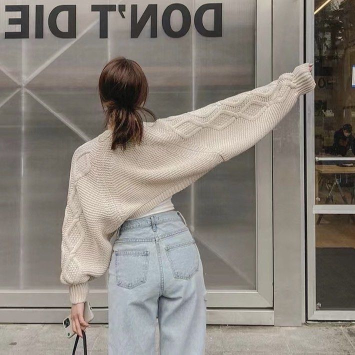 FINAL PC SALE Boho Weaved Braided Batwing Cable Knit Shrug