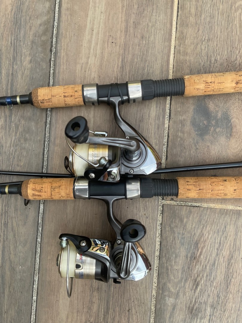 Fishing Rods and Reels 2 sets, Sports Equipment, Fishing on Carousell