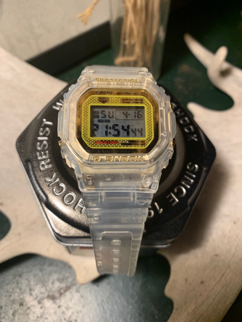 G shock 35th anniversary glacier hotsell gold