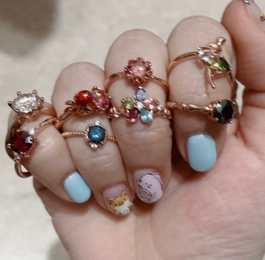 Real gemstone new arrivals rings
